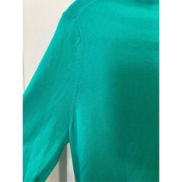 BANANA REPUBLIC CARDIGAN GREEN LONG SLEEVE BUTTON UP POCKETS PREPPY SZ M NWT - Picture 10 of 12